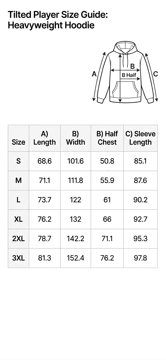 Tilted Player | 271 GSM Premium Mid - Weight Hoodie - Tilted Player